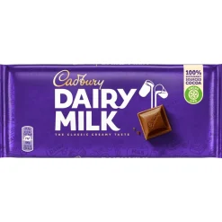 Cadbury Dairy Milk Bar 110g- British Chocolate