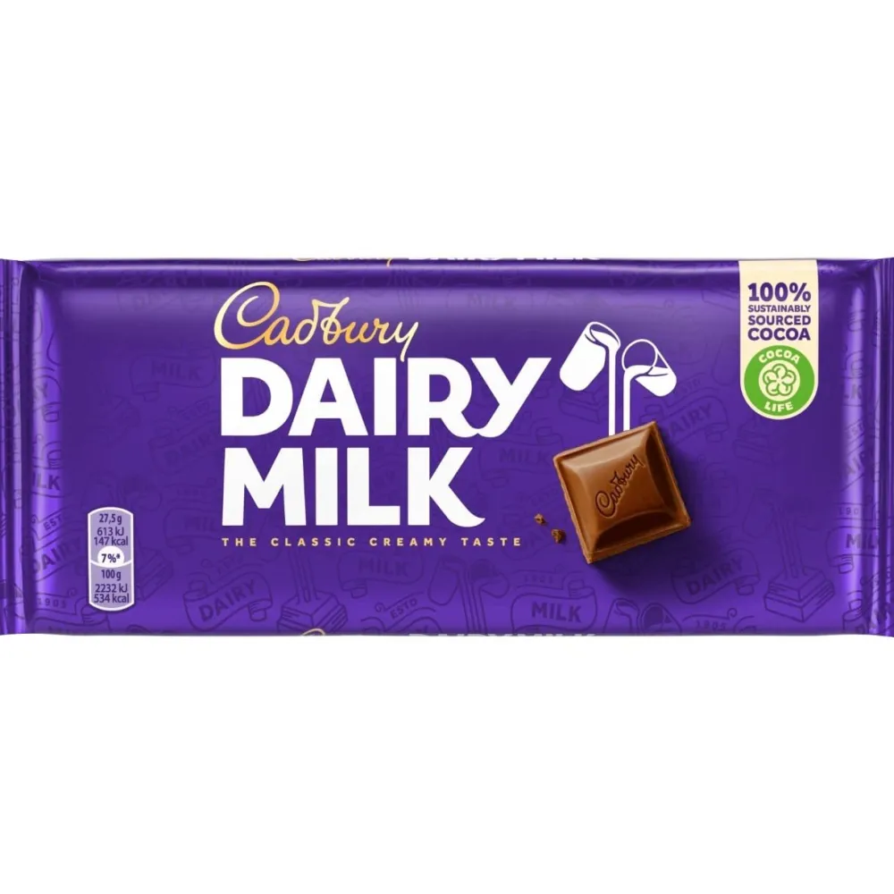 Cadbury Dairy Milk Bar 110g- British Chocolate