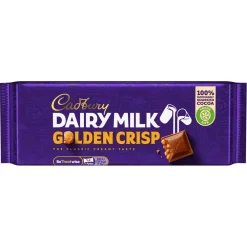 Cadbury Dairy Milk Golden Crisp Bar 54g- British Chocolate