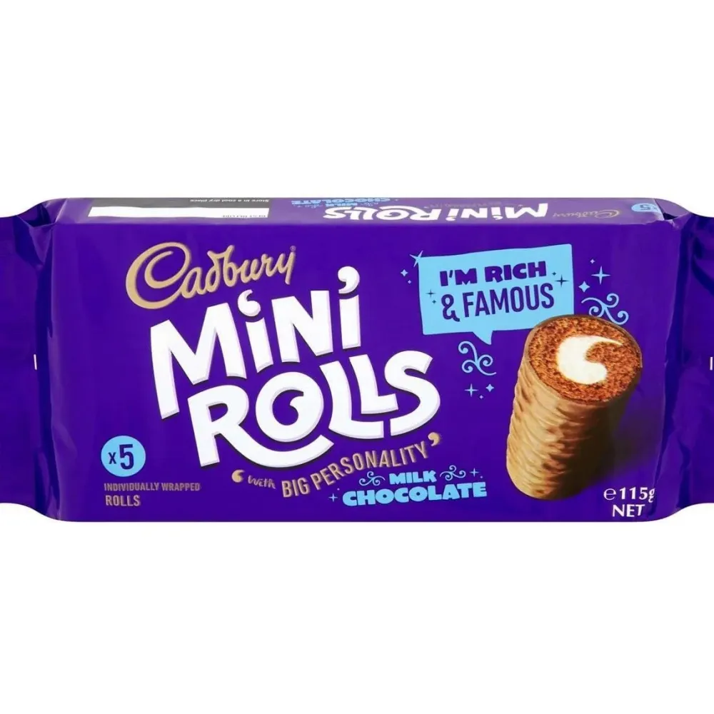 Cadbury Mini Rolls Milk Chocolate- Cakes & Pies