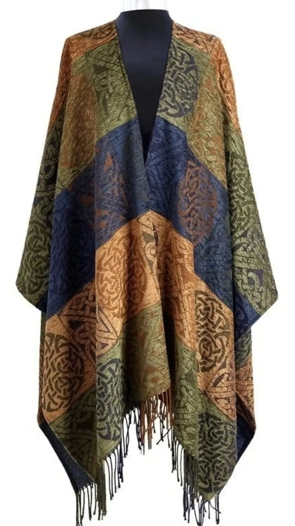 Calzeat of Scotland Celtic Knot Clansman Ruana- Scarves & Wraps