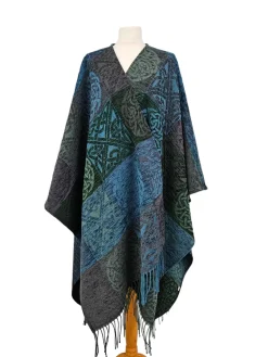 Calzeat of Scotland Celtic Knot Skye Ruana- Scarves & Wraps