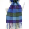 Calzeat of Scotland Lagos Carousel Border Lambswool Scarf- Scarves & Wraps