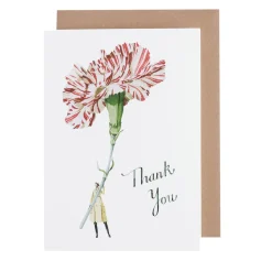Carnation Thank You Card- Greeting Cards