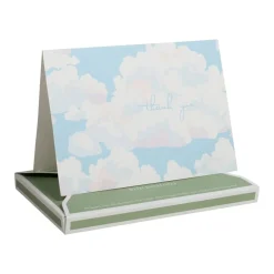 Caspari Blue Skies Thank You Boxed Cards- Boxed Cards