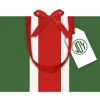 Caspari Firenze Stripe Small Gift Bag- Gift Bags