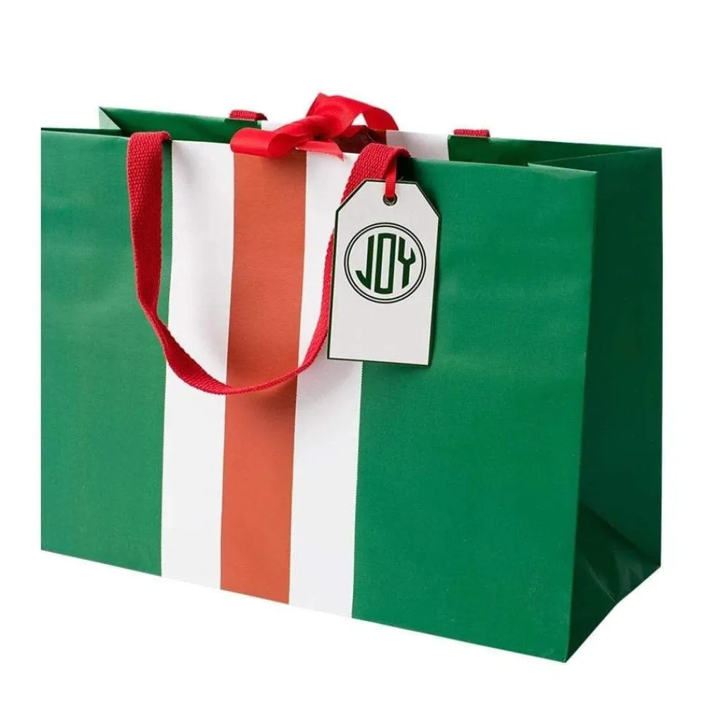 Caspari Firenze Stripe Small Gift Bag- Gift Bags