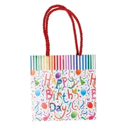 Caspari Happy Birthday Small Gift Bag- Gift Bags