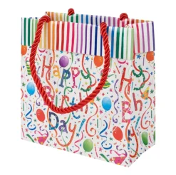Caspari Happy Birthday Small Gift Bag- Gift Bags