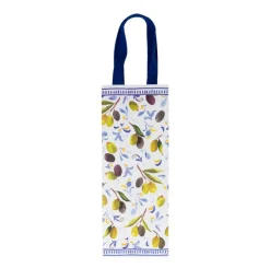 Caspari Mediterranean Blue Bottle Bag- Gift Bags