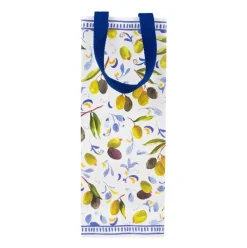 Caspari Mediterranean Blue Bottle Bag- Gift Bags