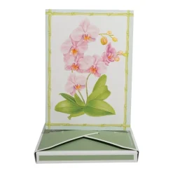 Caspari Orchid Conservatory Thank You Boxed Cards- Boxed Cards