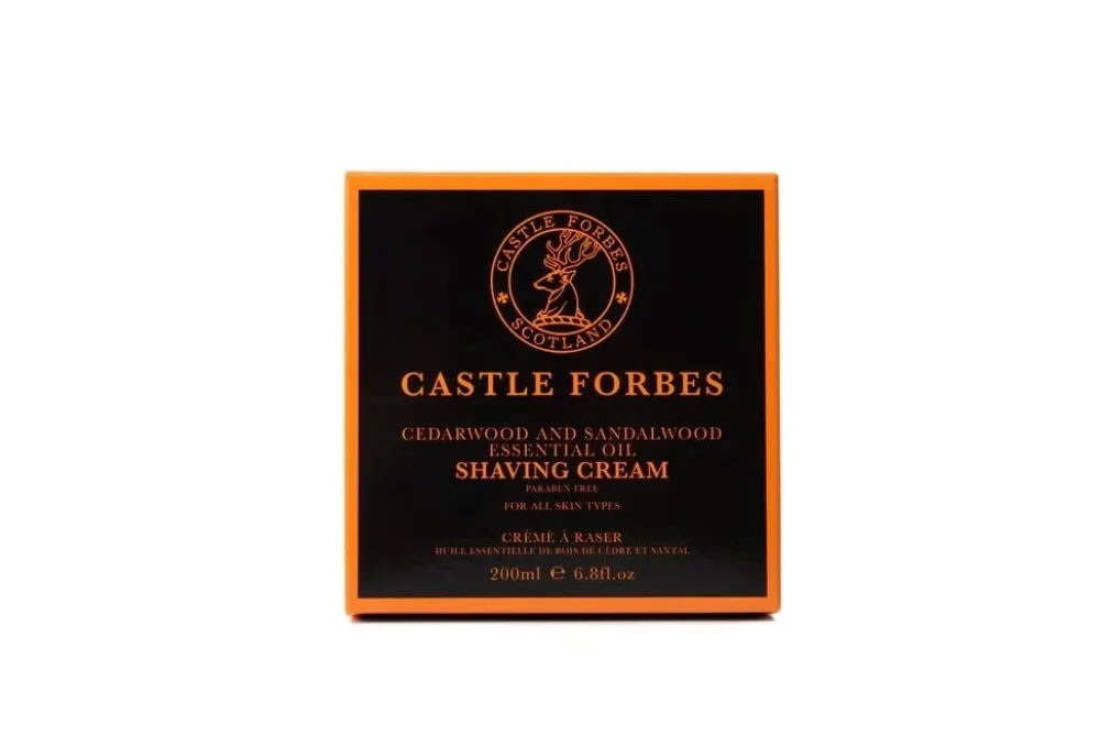 Castle Forbes Cedarwood & Sandalwood Shaving Cream- Shaving Soaps & Cream