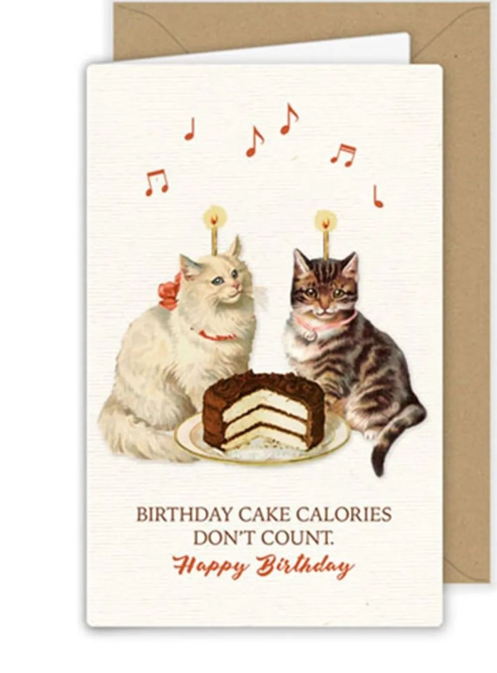 Cats & Cake Birthday Card- Greeting Cards