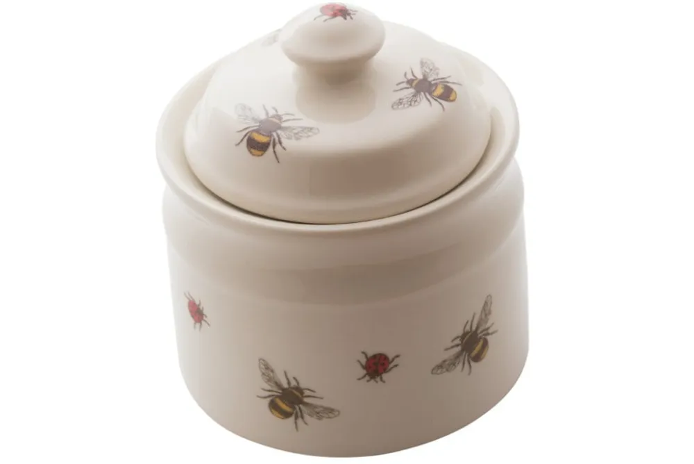 Ceramic Inspirations Bee & Ladybird Sugar Bowl- Creamers & Sugar Bowls