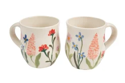 Ceramic Inspirations Wildflower Curved Mug- Assorted Mugs