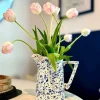 Ceramic Inspirations Blue Splatter Large Jug- Vases