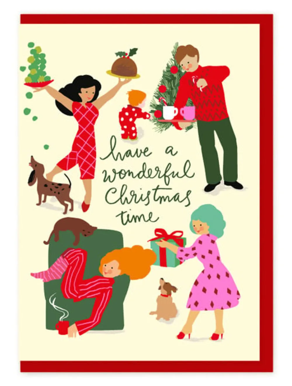 Charity Bag Christmas Family Card Pack- Boxed Cards