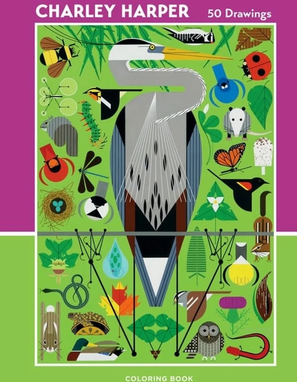 Charley Harper Coloring Book- Coloring Books & Crafts|Books