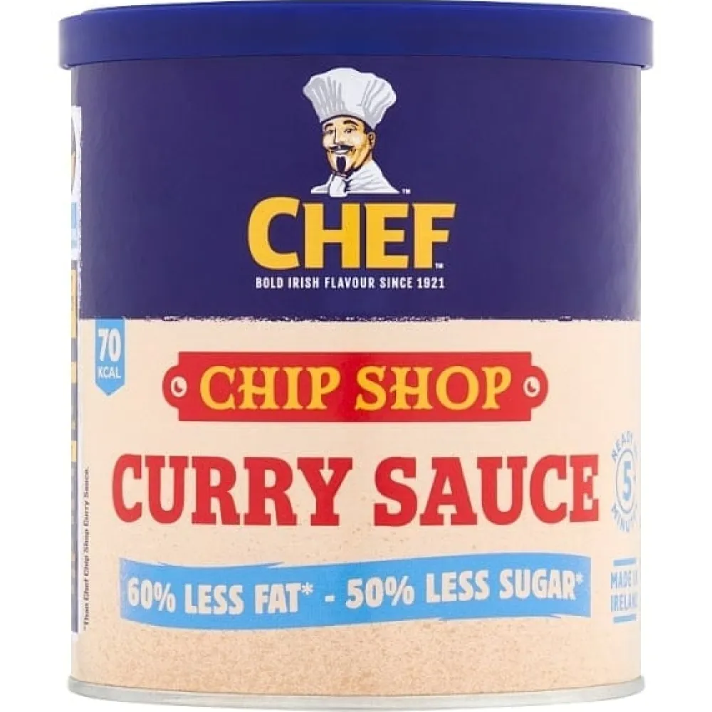 Chef Reduced Sugar Chip Shop Curry SauceTub 250g- Curries, Chutneys & Pickles