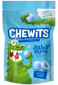 Chewits Blue Raspberry Juicy Bites Pouch- Sweets