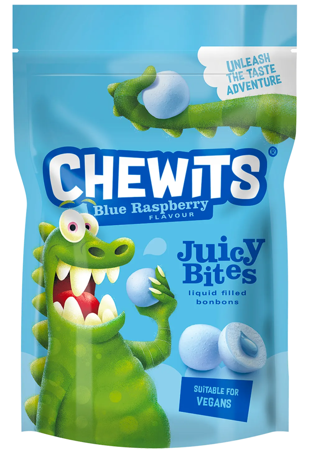 Chewits Blue Raspberry Juicy Bites Pouch- Sweets