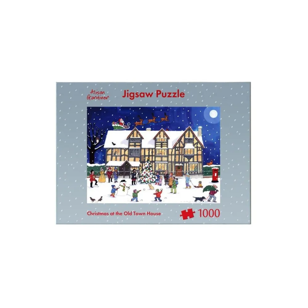 Christmas at the Old Town House 1000-Piece Puzzle- Games & Puzzles