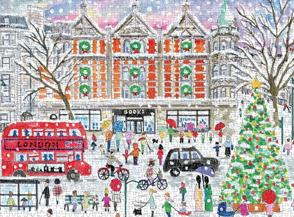 Christmas in London 1000-Piece Puzzle- Games & Puzzles