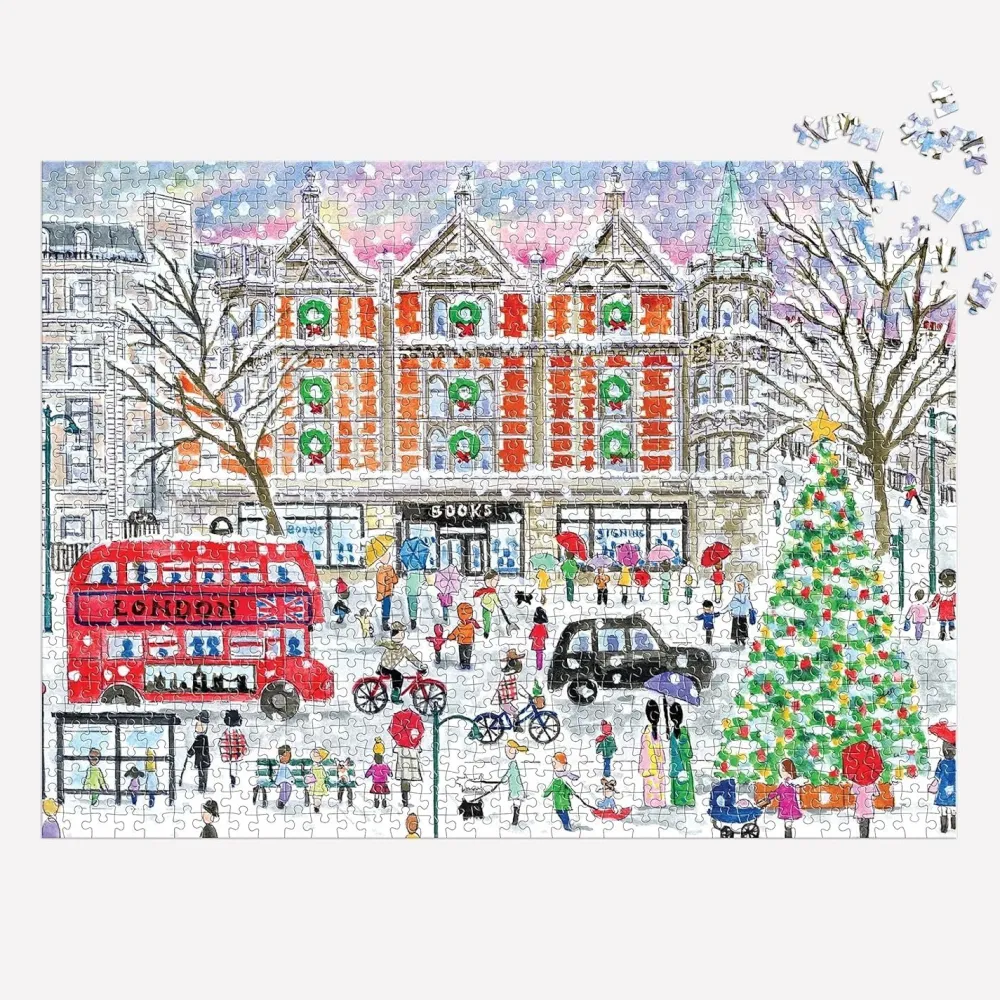 Christmas in London 1000-Piece Puzzle- Games & Puzzles