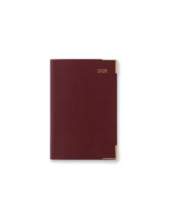 Classic Mini Pocket Week to View Planner 2026, Sunday Start, Burgundy- Journals & Other Stationery