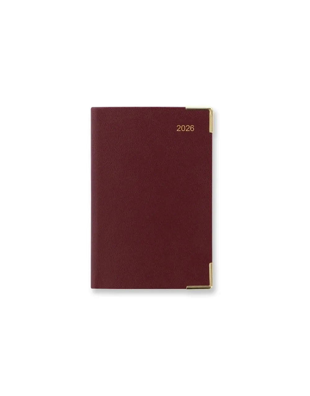 Classic Mini Pocket Week to View Planner 2026, Sunday Start, Burgundy- Journals & Other Stationery