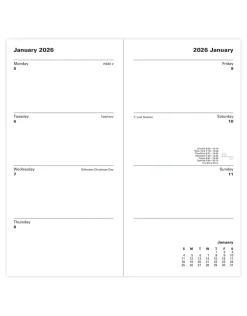 Classic Slim Week to View Planner with Monthly Planners 2026, Black- Journals & Other Stationery