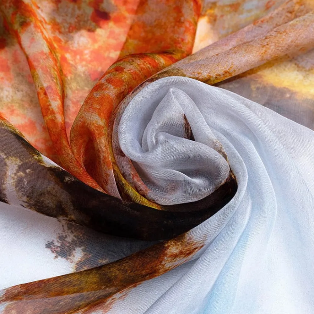 Claude Monet Poppy Field Silk Scarf- Scarves & Wraps|Cultural Icons