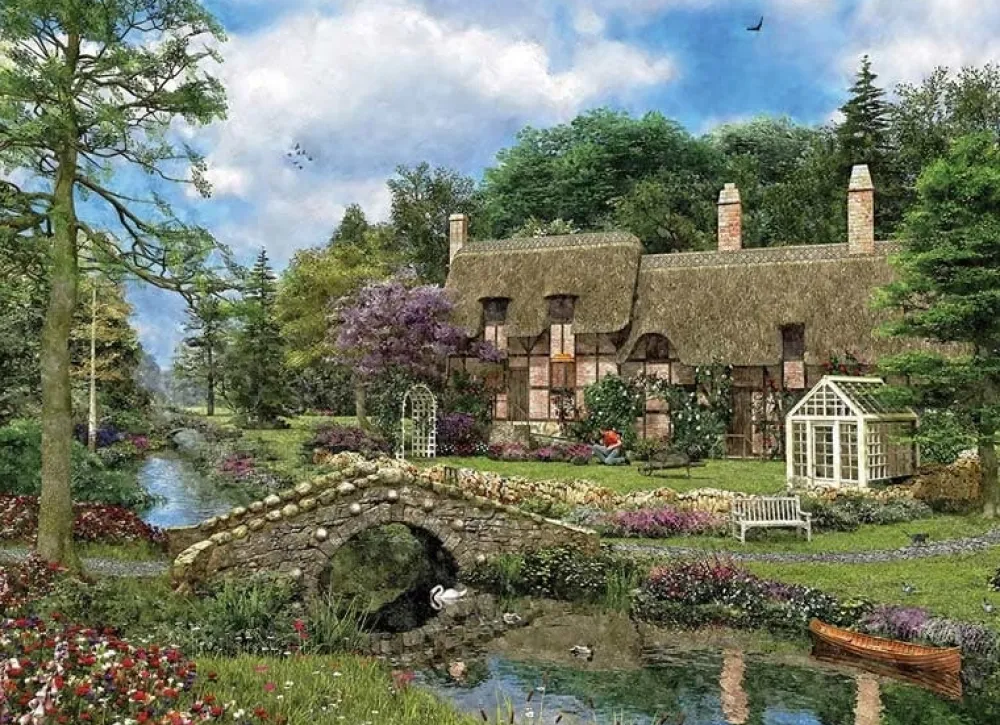 Cobble Walk Cottage 500 Piece Puzzle- Games & Puzzles