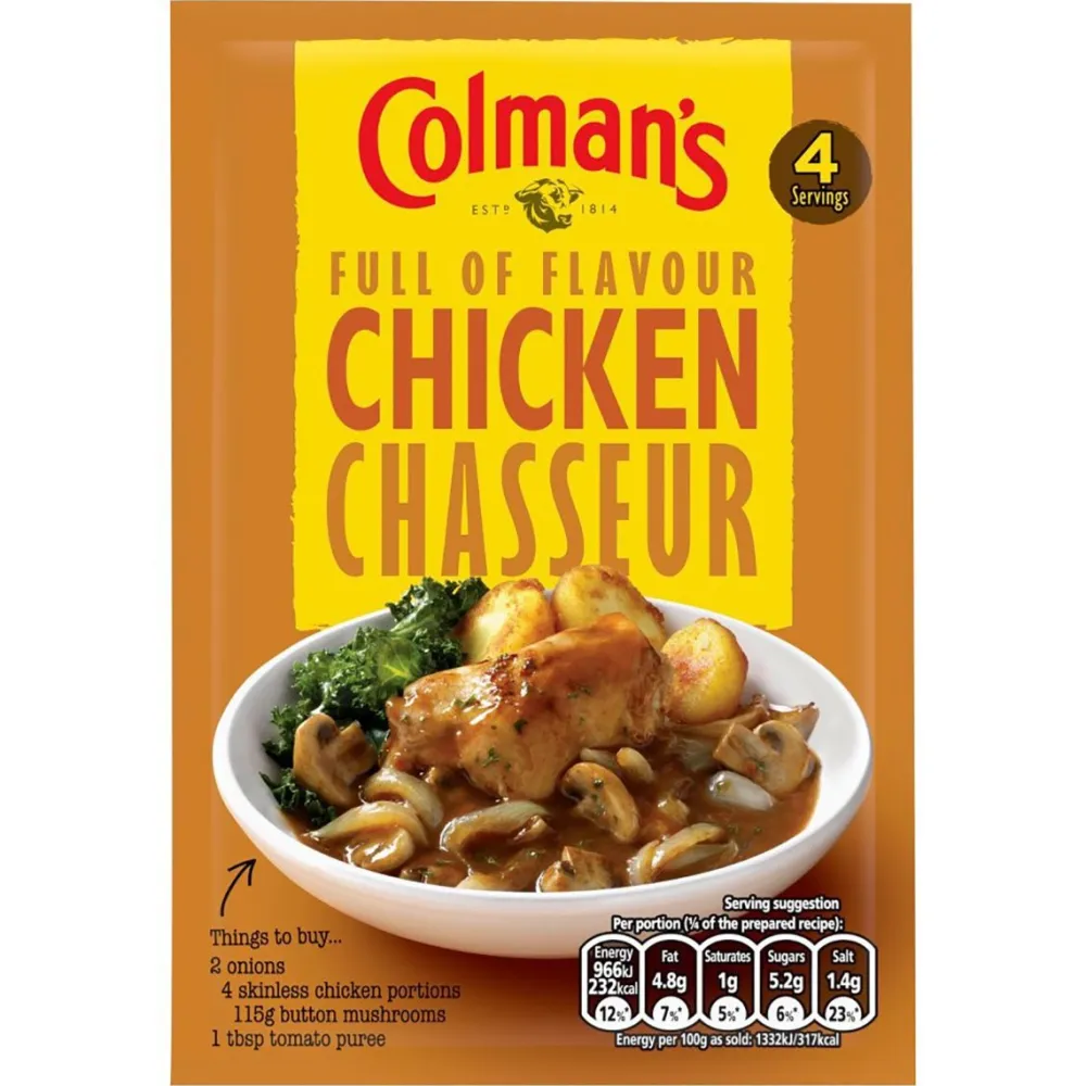 Colman's Chicken Chasseur Mix- Groceries