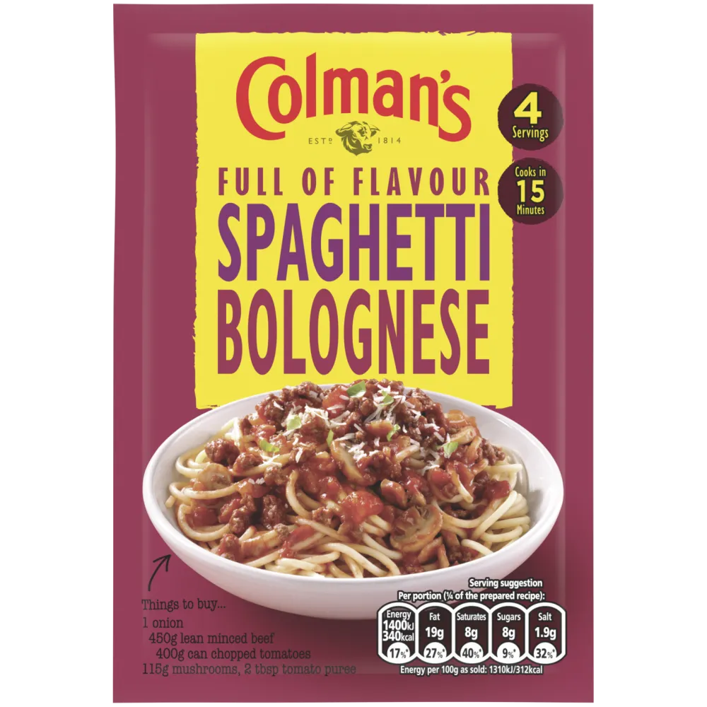 Colman's Spaghetti Bolognese Mix- Groceries