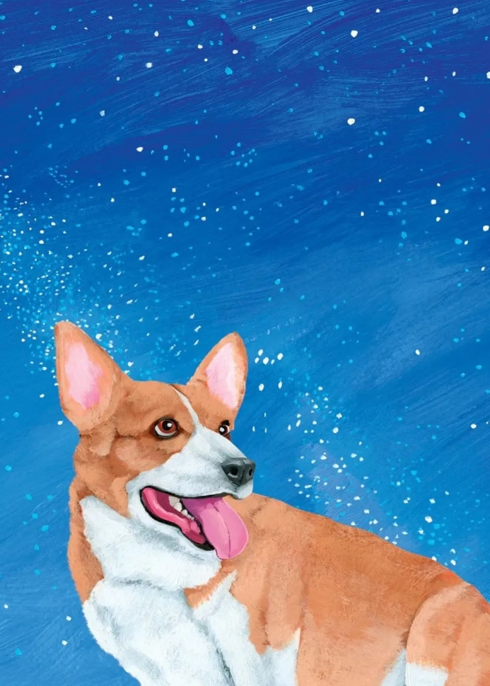 Corgi Sky Birthday Card- Greeting Cards