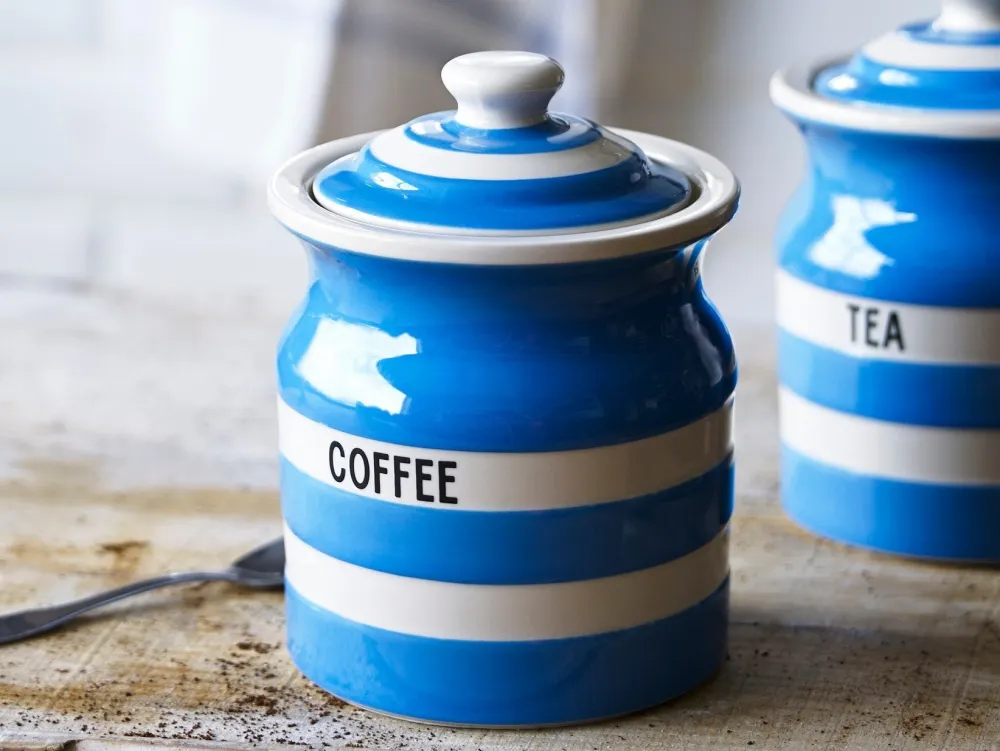 Cornishware Blue Coffee Storage Jar- Storage Jars|Cornishware