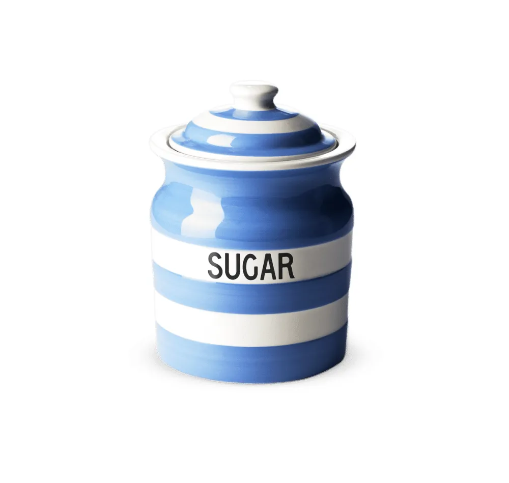 Cornishware Blue Sugar Storage Jar- Storage Jars|Cornishware