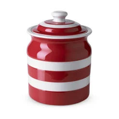 Cornishware Red Small Storage Jar- Storage Jars|Cornishware