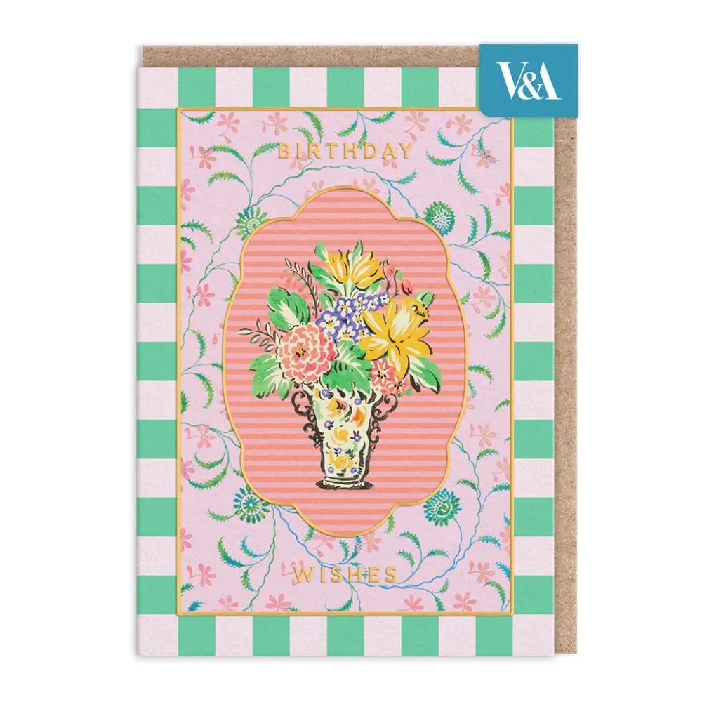 Cottagecore Large Vase Birthday Card- Greeting Cards