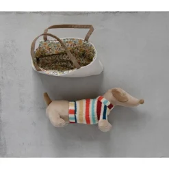 Cotton Removable Dachshund in Carrier- Soft Toys|Toys