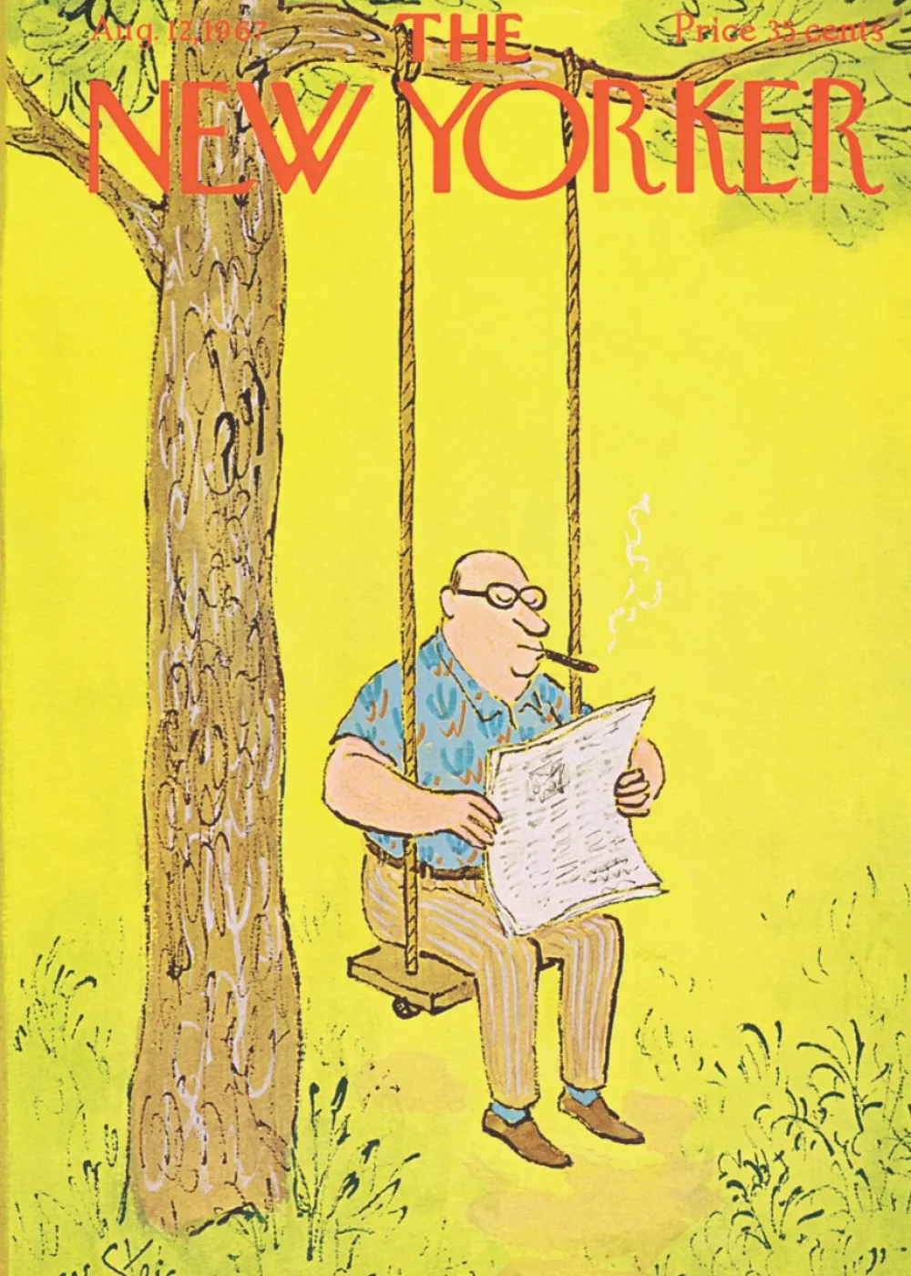 Dad's Swing New Yorker Father's Day Card- Greeting Cards