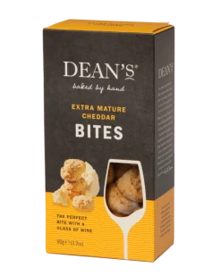 Dean's Extra Mature Cheddar Bites- Crackers & Savory Snacks