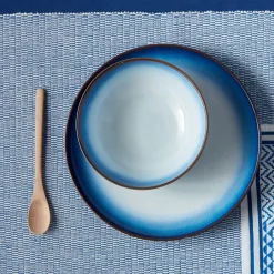 Denby Pottery Blue Haze Coupe Cereal Bowl- Denby