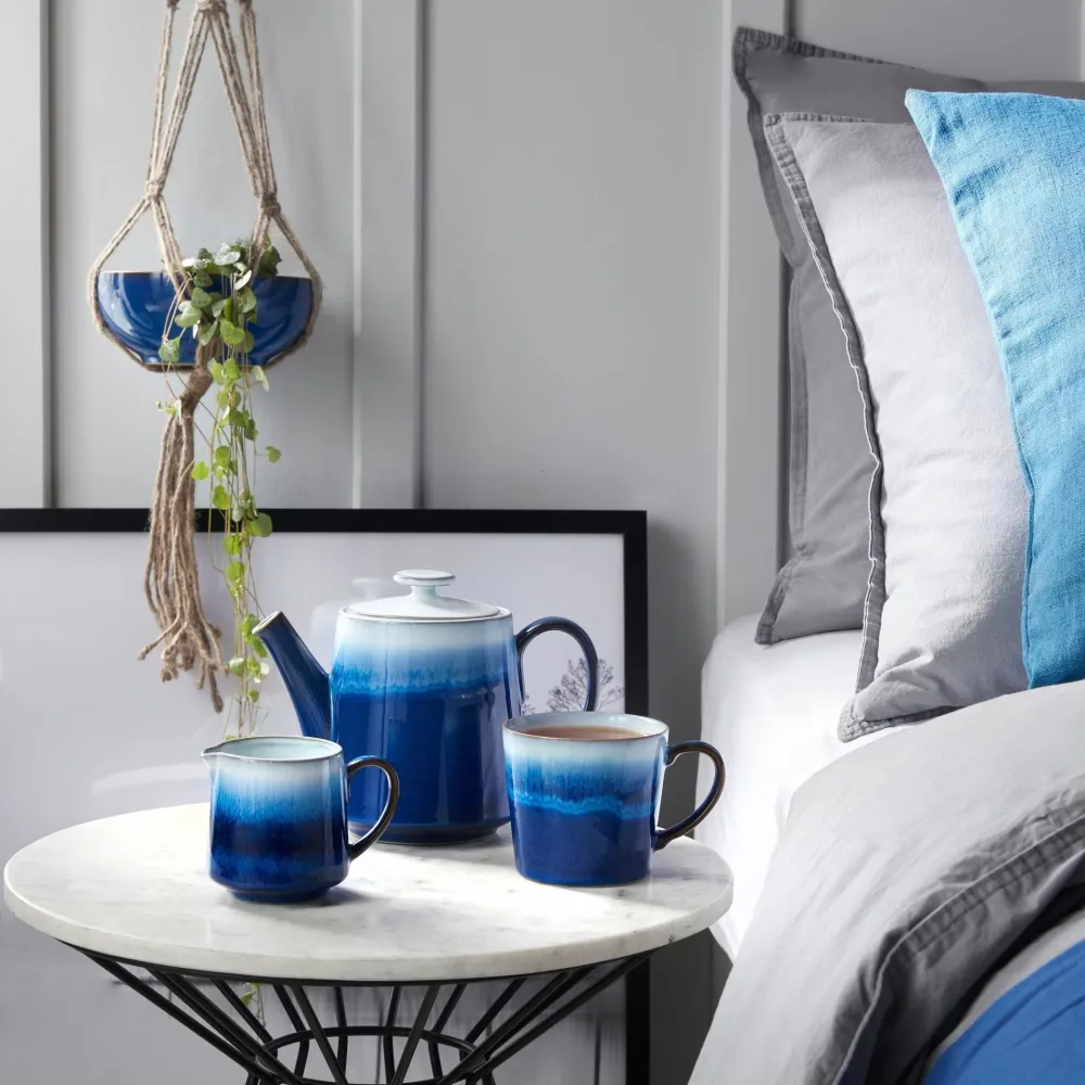 Denby Pottery Blue Haze Teapot- Denby|Teapots