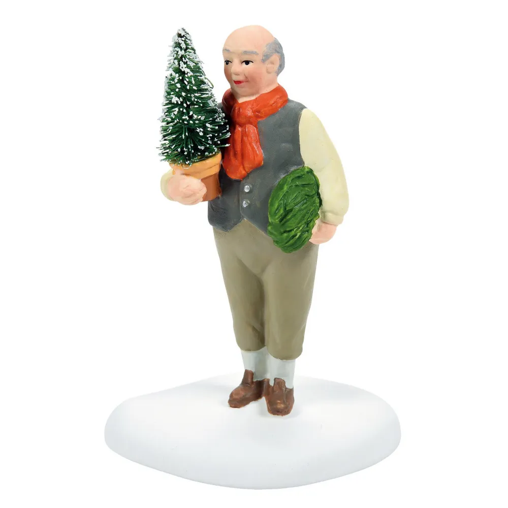 Dickens Village "Gardener for Hire"- Dickens Village
