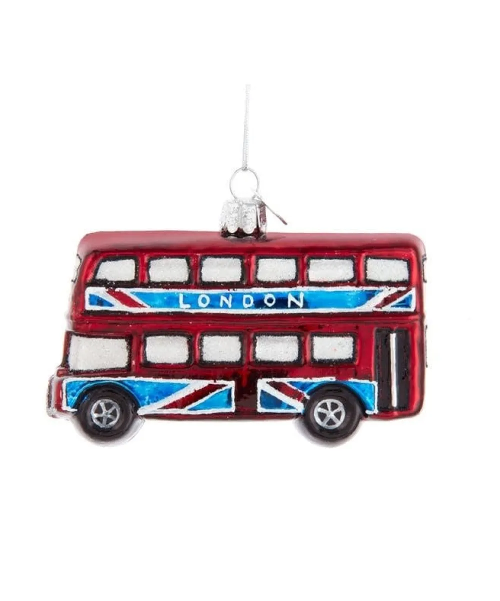 Double Decker Glass Ornament- Souvenirs
