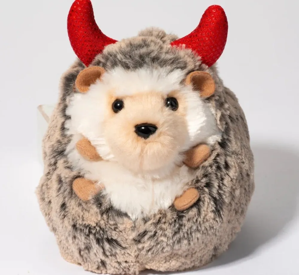 Douglas Toys Spunky Hedgehog with Devil Horns- Soft Toys|Toys