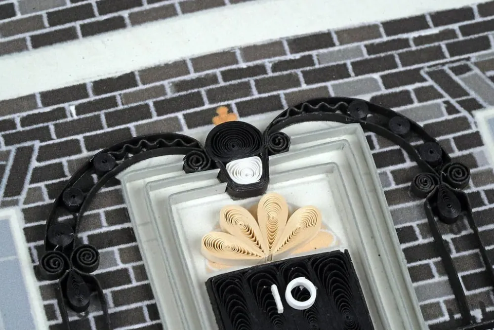 10 Downing Street Quilled Greeting Card- Greeting Cards